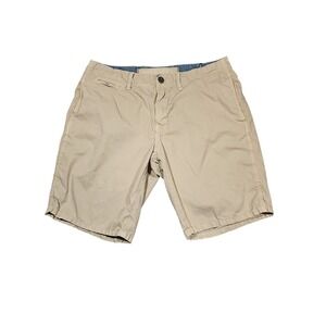 Original Paperbacks OPB 33 x10 Men 17" Chino Shorts Khaki Tan Cotton Utility